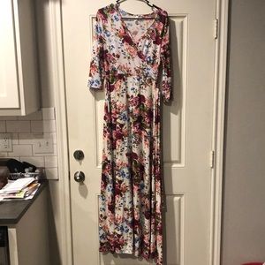 Maternity Stretchy Tie Dress